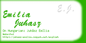 emilia juhasz business card