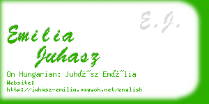 emilia juhasz business card